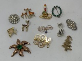 Brooches, Lot of 12