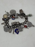 Vintage Charm Bracelet and Charms