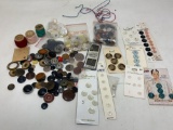 Vintage Buttons, some new on cards
