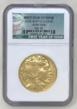 $50 Gold Bullion, Cased and NGC Graded