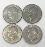 Four Eisenhower Dollars, 1972 and 1974