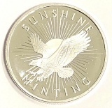 1 oz Silver Round - Sunshine Minting - Mint Mark SI