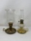 Brass Base Oil Lantern and Candle Holder