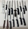 Large Group of Kitchen Knives, Whisk