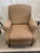 Upholstered Arm Chair with Turned Feet