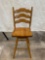 Counter Height Swivel Seat Stool with Ladder Back