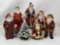 Vintage Type Santa Christmas Figurines