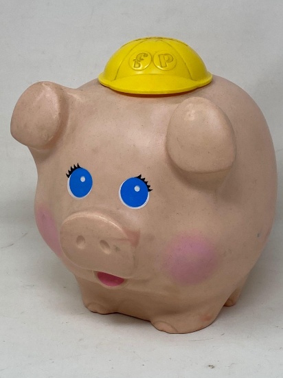 Vintage 1980 Fisher Price Pig Piggy Bank
