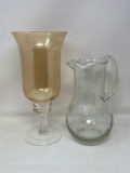 Depression Era Type Compote and Pitcher