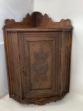 Antique Wooden Hanging Corner Cabinet