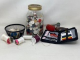 Vintage Antique Buttons and Sewing Notions
