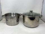 Stainless Steel Steam Pot with Basket and Lid