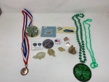 Stone Turtles and Rabbit Figurines, Necklaces and Pins
