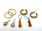 Sterling Earrings, some Vermeil