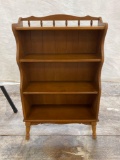 1970's Style Book Shelf with Turned Legs, 3 Shelves