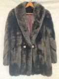 Vintage Black Fur Type Coat, Made in USA