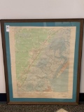 Framed Map of Stone Harbor, NJ