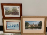 3 Framed Prints of Buildings