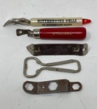 5 Can/Bottle Openers- Some Advertising