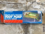 Foot Pump with 270 Degree Gauge