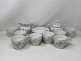 Tea Cups, Saucers, Creamer and Sugar, Johnson Bros, England