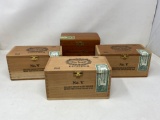 Vintage Wood Cigar Boxes, Qty. 4, with labels