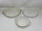 3 Glass PYREX Pie Plates