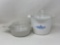 Corningware Cookpot with Glass Lid and Glass Lidded Cassoulet