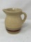 Roseville Stoneware Creamer with Red & Blue Banding