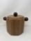 Wood Grain Ice Bucket