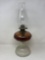 Antique Oil Lamp with Glass Chimney