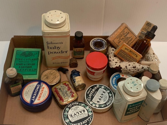 Medicinal Tins and Containers