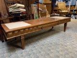 Vintage 1970's Coffee Table with Stone Inserts