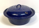 Blue Agate Lidded Cook Pot
