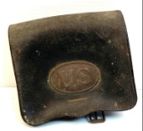 Original Civil War Era Cartridge Ammunition Box with U.S. Insignia Plate