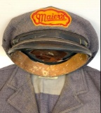 Antique Mid Century Authentic Maier's Uniform- Jacket and Cap