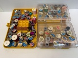 Plastic Thread Organizer and Various Colors of Thread