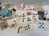 Vintage Buttons and Other Sewing Notions