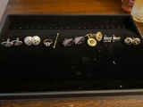6 Pairs of Cuff Links, Ring and Tie Bar