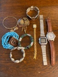 Wrist Watches, Bracelets, Brooch