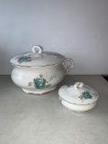 Knowles China Chamber Pot and Lidded Dish