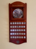 Thomas Kinkade Perpetual Calendar with Collector Plate in Niche