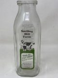 Smiling Hill Farm Pint Milk Bottle