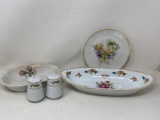 2 Serving Bowls, Plate and Pair of Shakers