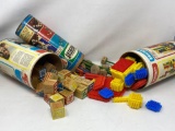 Playskool Wooden Blocks and Bristle Blocks, Tinker Toys