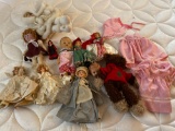 Dolls, Clothing and Stuffed Bear