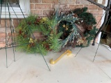 Artificial Greenery Wreaths, Wreath Stands, Brass Over Door Wreath Hanger