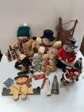 Grouping of Christmas Snowmen Figures