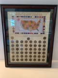 Framed 50 State Quarters Collection