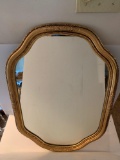 Gold-Framed Wall Mirror